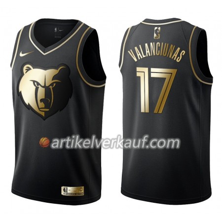 NBA Memphis Grizzlies Trikot Jonas Valanciunas 17 Nike Schwarz Golden Edition Swingman - Herren